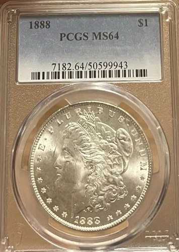 1888年 PCGS MS64 モルガン銀貨