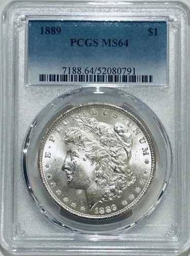 1889年 P モルガン銀貨 PCGS MS64 優良日付 モルガン