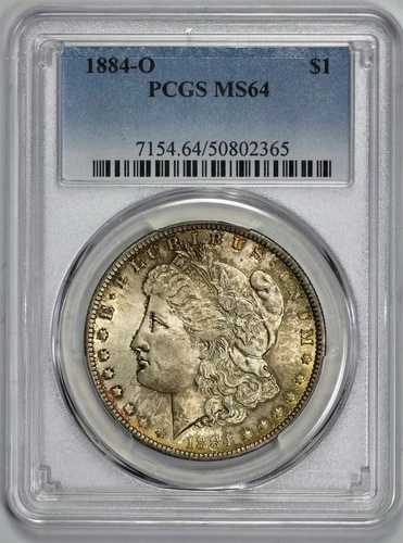 1884-O モルガン銀貨 1ドル PCGS MS 64