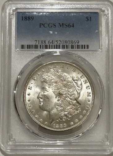 1889年 P モルガン銀貨 PCGS MS64 優良日付 モルガン