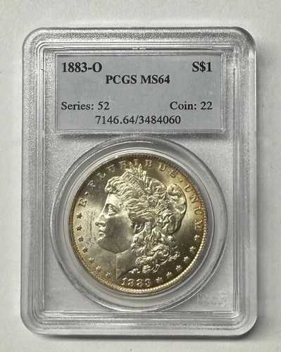 1883年 O モルガン銀貨 PCGS MS64