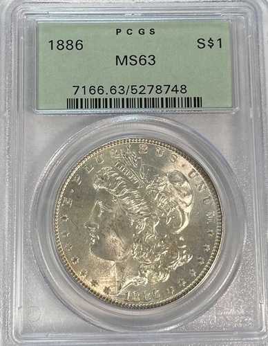 1886 OGH! PCGS MS63 モルガン銀貨