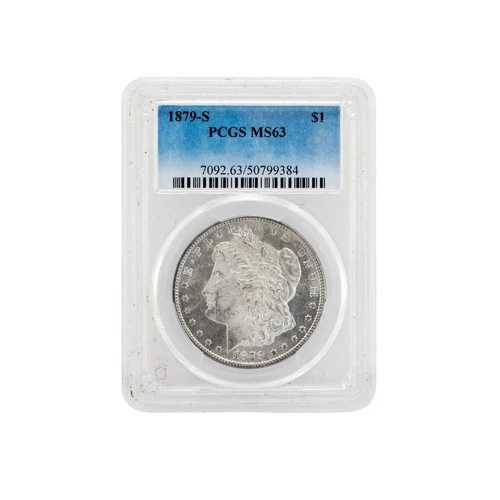 1879-S MS63 PCGS モルガン シルバードル アンティークコイン 地金