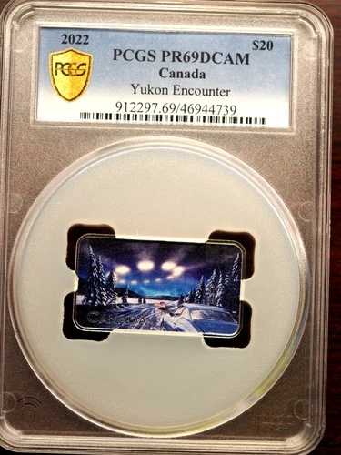 2022年 カナダ ユーコン エンカウンター 1オンス .9999 純銀 PCGS プルーフ 69 DCAM 48,840円