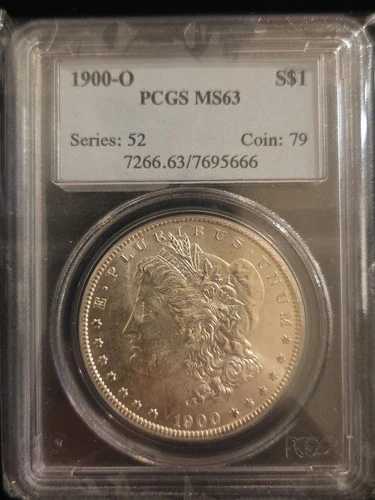 1900-O モルガン銀貨 PCGS MS63 - ニューオーリンズ・ビューティー - 美しい外観
