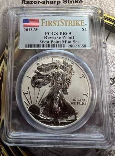 シルバー 2013-W アメリカンイーグル リバースプルーフ PR69 ファースト PCGS RP-92