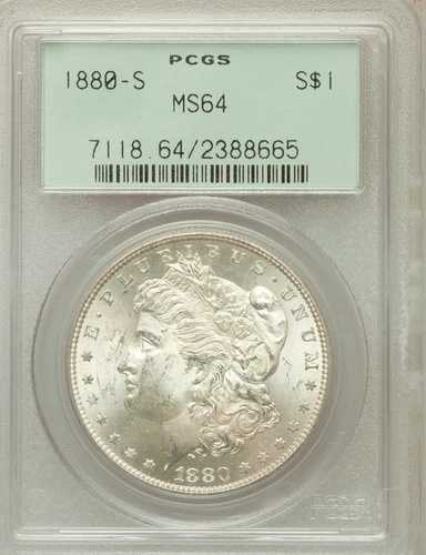 1880-S モーガン・ダラー PCGS MS64 OGH