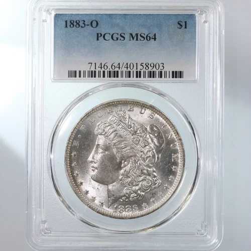 1883-O モーガン $1 PCGS認定 MS64 ニューオーリンズ造幣局発行 銀貨