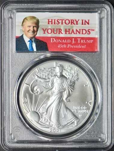 2021年 アメリカン シルバー イーグル T2 PCGS MS69 ファーストストライク ドナルド・トランプ ?COINGIANTS?