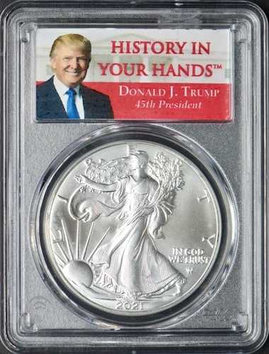 2021年 アメリカン シルバー イーグル T2 PCGS MS69 ファーストストライク ドナルド・トランプ ?COINGIANTS?