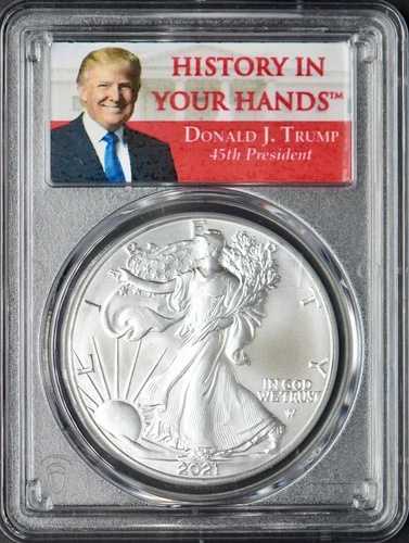 2021年 アメリカン シルバー イーグル T2 PCGS MS70 ファーストストライク ドナルド・トランプ ?COINGIANTS?