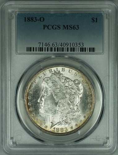 1883-O モルガン シルバー ダラー 1ドル コイン PCGS MS-63 (32Q)