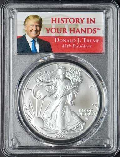 2021年 アメリカン シルバー イーグル T2 PCGS MS70 ファーストストライク ドナルド・トランプ ?COINGIANTS?