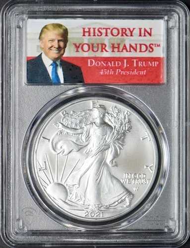 2021年 アメリカン シルバー イーグル T2 PCGS MS70 ファーストストライク ドナルド・トランプ ?COINGIANTS?