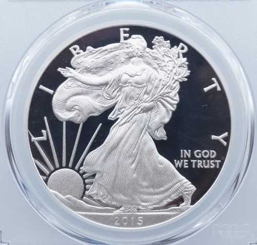 2015-W アメリカン シルバー イーグル PCGS PR70DCAM - U1737