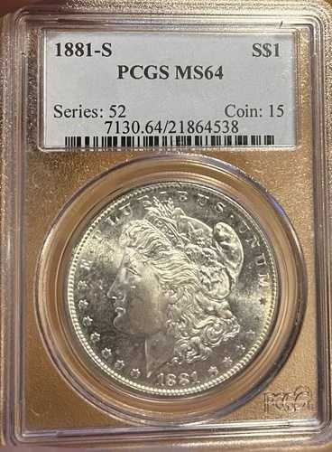 1881-S PCGS MS64 モルガン銀貨