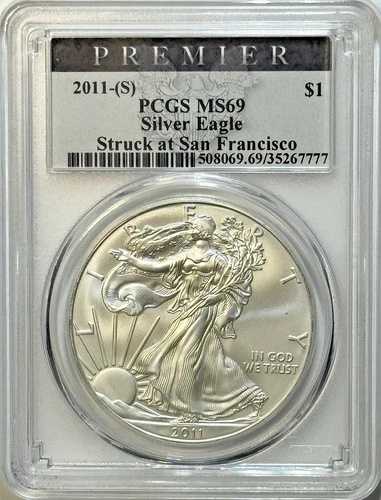 2011 シルバー イーグル ? PCGS MS69 ? モダン ブリオン マッスル!