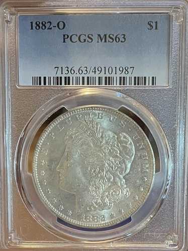 1882-O PCGS MS63 モルガン銀貨