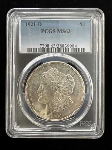 1921年 D モルガン銀貨 $1 PCGS MS63
