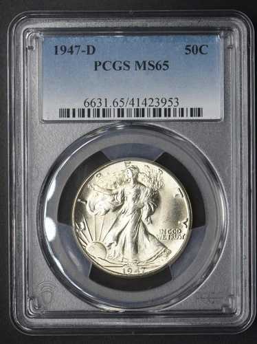 1947-D ウォーキング・リバティ・ハーフダラー PCGS MS65 - コインジャンクション -