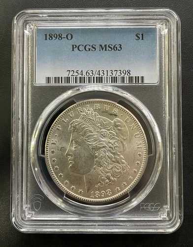 1898年 O モーガン シルバー ダラー $1 PCGS MS-63、高品質コイン