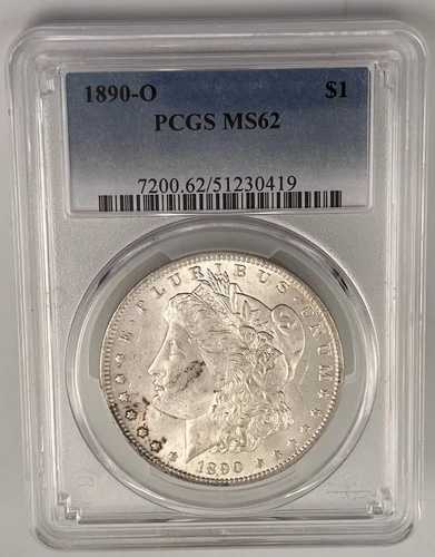 1890-O モルガン銀貨 PCGS MS62 (51230419)