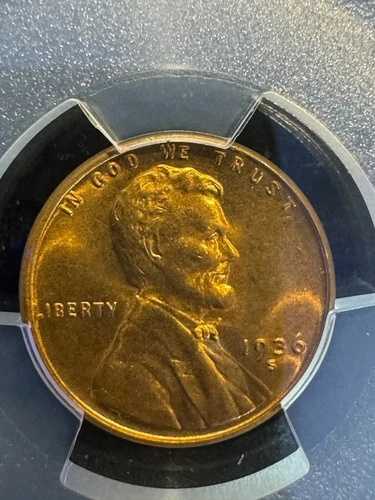 1936-S 1C リンカーン ウィート PCGS MS66RD