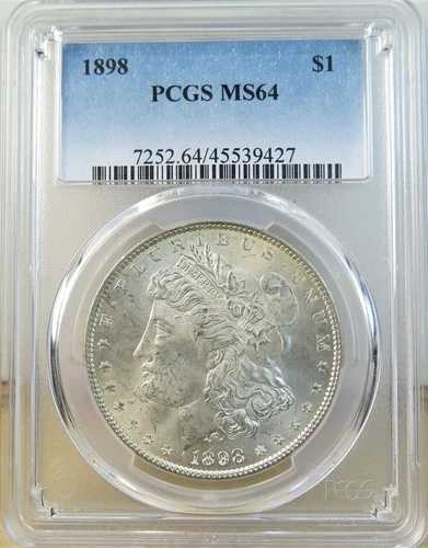 1898年 モルガン・ダラー PCGS MS64 *VAM 2E ダイス キズ 頬*