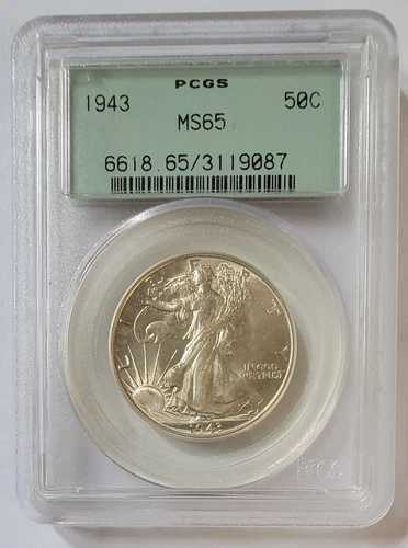 1943年 PCGS MS65 ウォーキング・リバティ・ハーフダラー