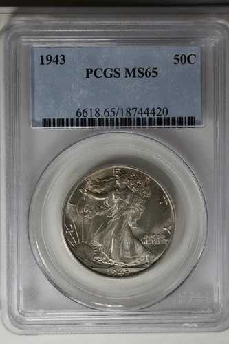 1943年 .50 PCGS MS65 ウォーキング・リバティ、レディ・リバティ・ハーフ