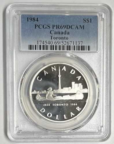 1984年 カナダ トロント プルーフ S$1 コイン PR69DCAM PCGS