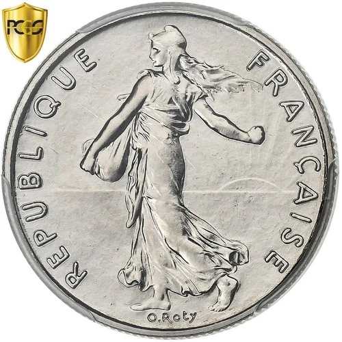 [#1277911] フランス、1/2 フラン、スムーズ、1981 年、パリ、ニッケル、PCGS、MS68、ガドゥリー-