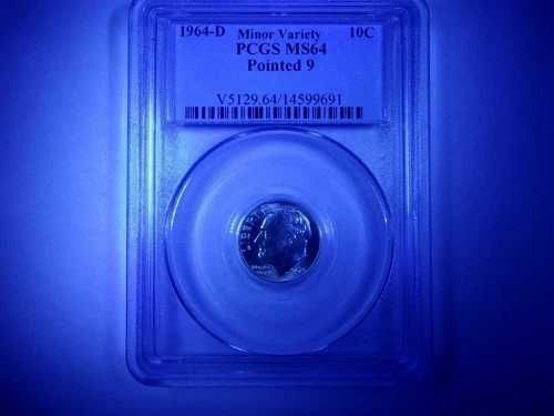 1964年製 'D' シルバー ルーズベルト ダイム - PCGS MS64 \