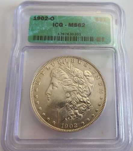 1902-O モルガン銀貨 PCGS MS-62 ベターコイン 51,480円