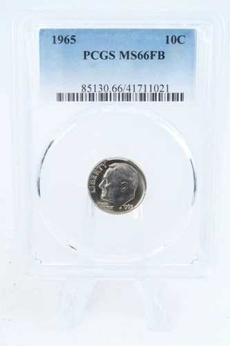 1965-P PCGS MS66FB ルーズベルト ダイム ビジネス ストライク 10セント