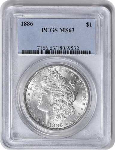 1886年 モルガン銀貨 VAM 1A MS63 PCGS