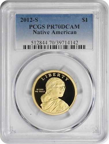 2012-S サカガウィア ネイティブアメリカンドル PR70DCAM PCGS プルーフ 70 ディープカメオ
