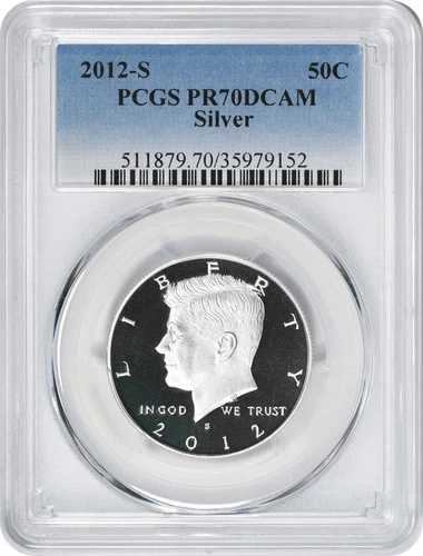 2012-S シルバー ケネディ ハーフ PR70DCAM PCGS プルーフ 70 ディープカメオ 70