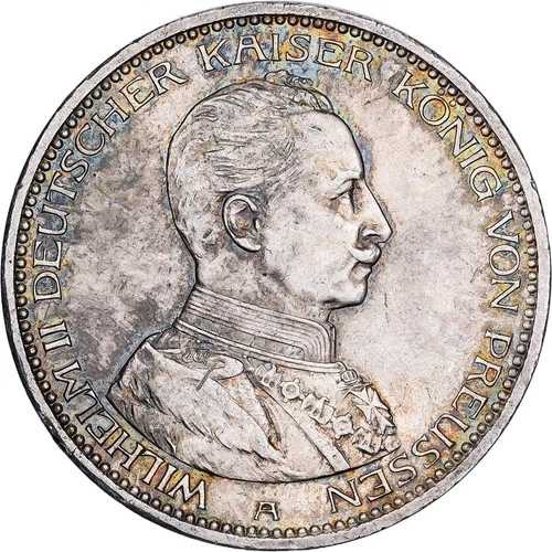 [#1166869] ドイツ諸州、プロイセン、ヴィルヘルム2世、5マルク、1914年、ベルリン、銀貨、AU