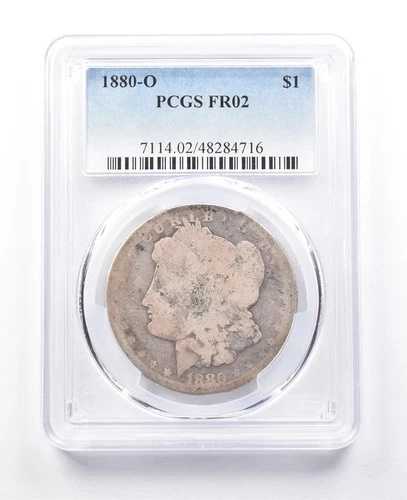 FR02 1880-O モルガン銀貨 PCGS ローボール *3812