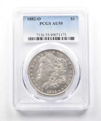 1882-O モルガン銀貨 AU55 PCGS O/S *1200 54,120円