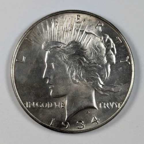 1934年 ピースシルバーダラー UNC