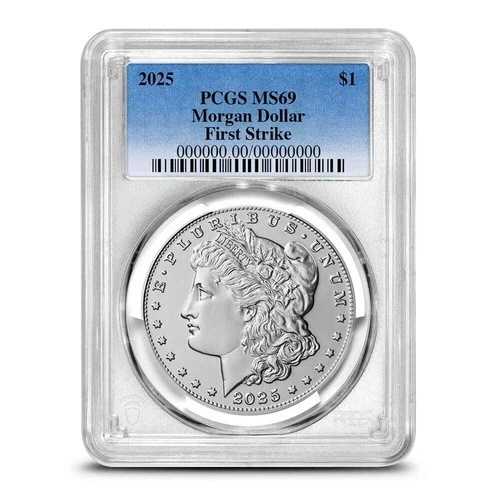 2025年 モルガン シルバー ダラー コイン PCGS MS69 FS