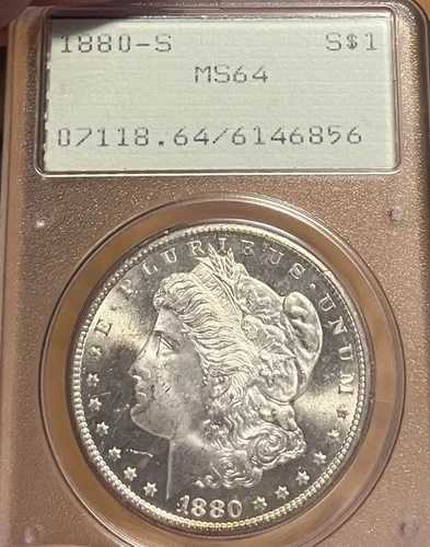 1880-S ラトラー PCGS MS64 モルガン銀貨