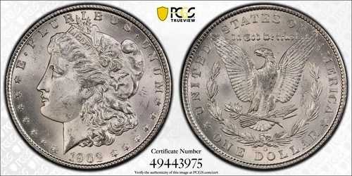 1902 O モルガン銀貨 PCGS MS-64