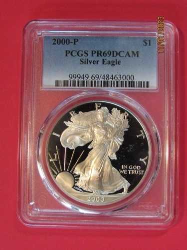 2000-P シルバーイーグルプルーフ「PCGS PR69DCAM」 45,540円
