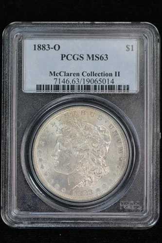 1883-O モルガン・ダラー PCGS MS-63 マクラーレン・コレクション II 305P