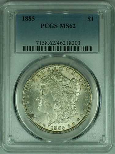 1885年 モルガン銀貨 PCGS MS-62 (47A)