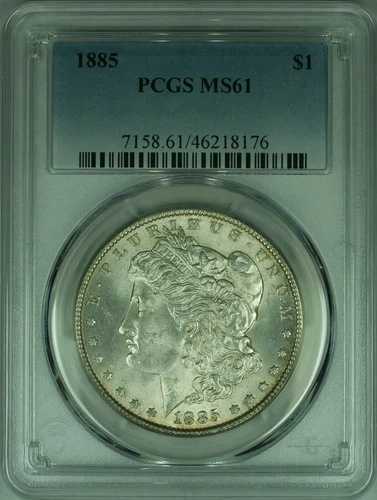 1885年 モルガン銀貨 PCGS MS-61 ベターコイン (47)