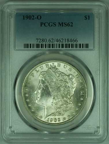 1902-O モルガン銀貨 PCGS MS-62 (25B) 55,440円
